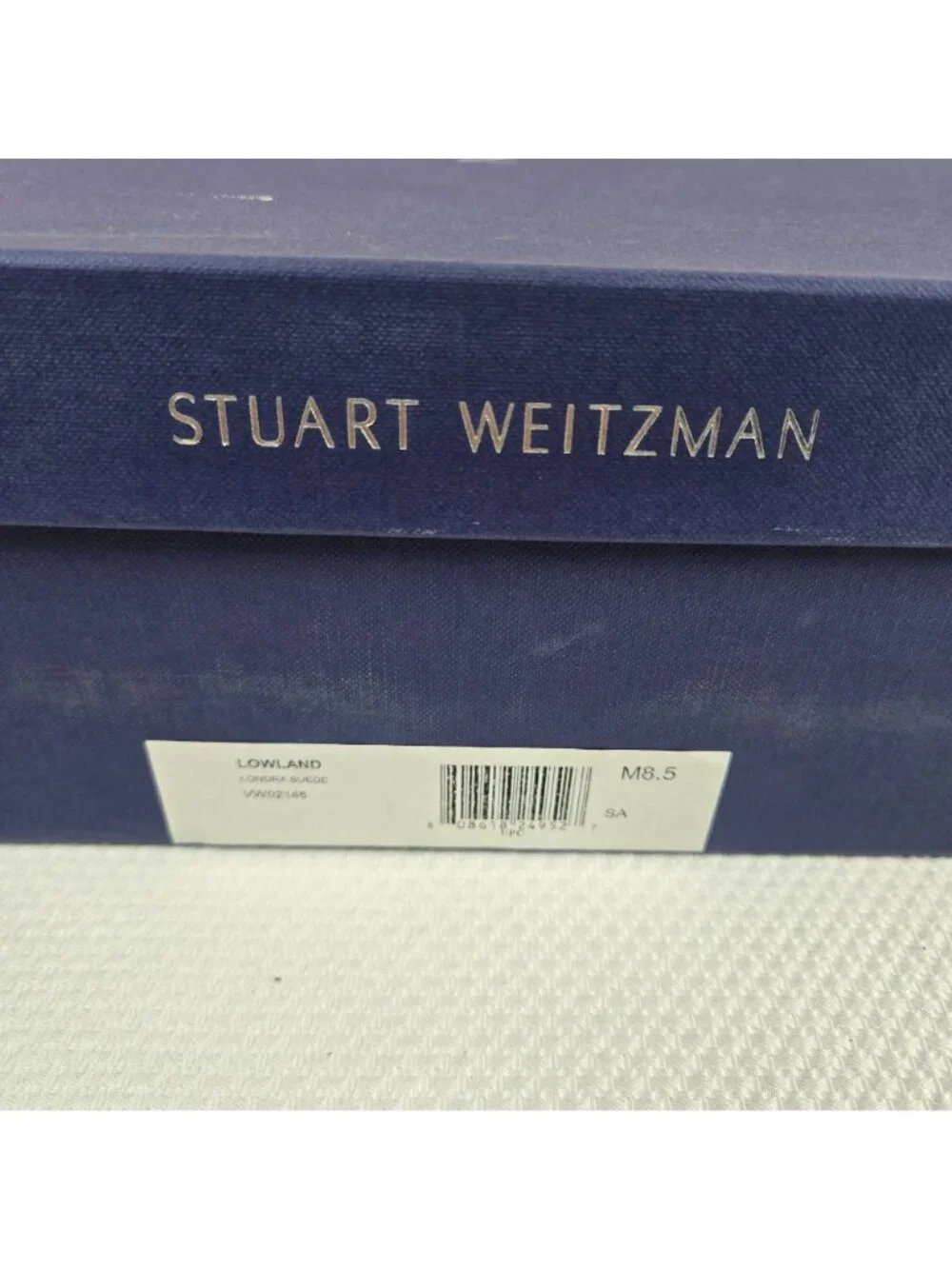 NEW Stuart Weitzman Lowland Over-The-Knee Boots Gray Suede Womens Size 8.5